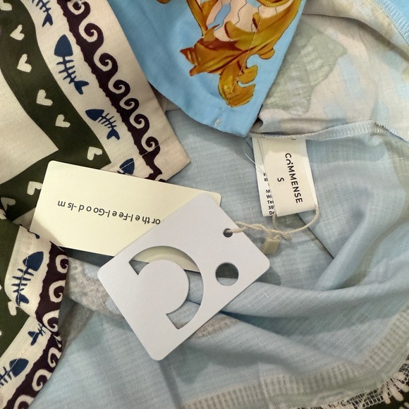 Commense Printed Shirt With Drawstring Pants Set - Picture 12 of 12